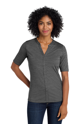Port Authority ® Women's Stretch Heather Open Neck Top