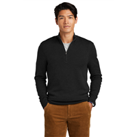Brooks Brothers ® Washable Merino Birdseye 1/4-Zip Sweater