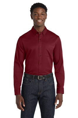 Port Authority® Long Sleeve SuperPro React™ Twill Shirt
