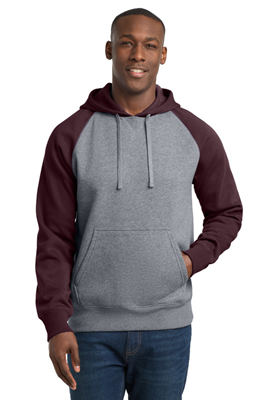 Sport-Tek® Raglan Colorblock Pullover Hooded Sweatshirt