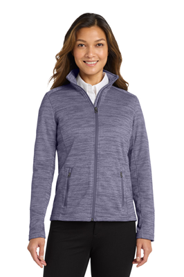 Port Authority® Women's Digi Stripe Fleece Jacket