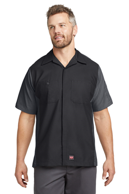 Red Kap® Short Sleeve Ripstop Crew Shirt